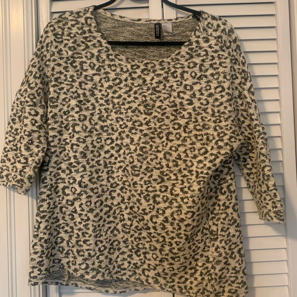 Cheetah print sweater